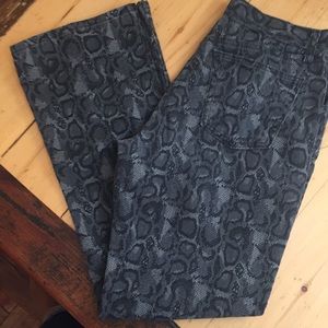 Paris blues snake skin pants